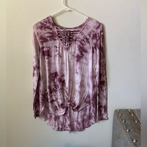 A&E tie dye shirt